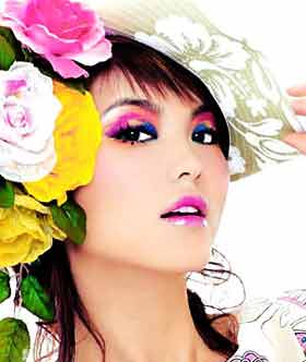 彩妆:小仙女般蜡笔色妆容(图)